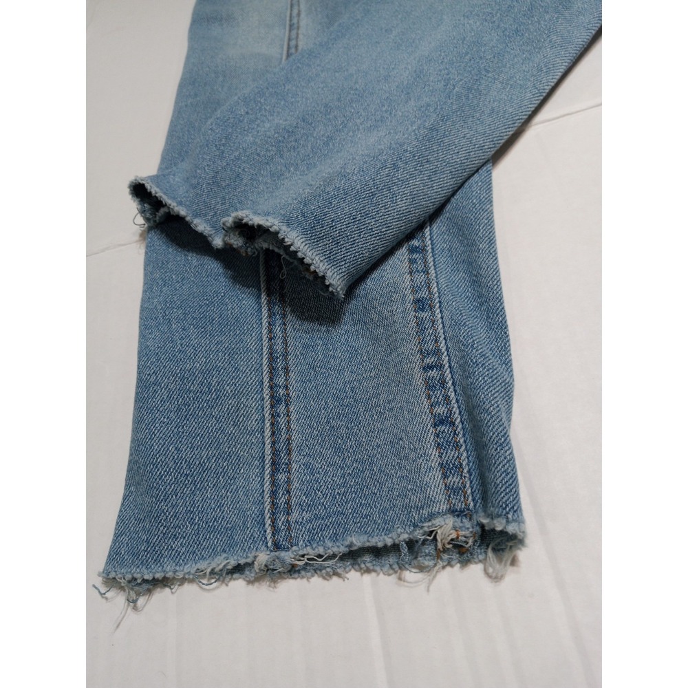 SONG Mom Jeans High Rise7/28 Light Wash Blue / Stretchy Excellent - Picture 11 of 16